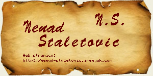 Nenad Staletović vizit kartica